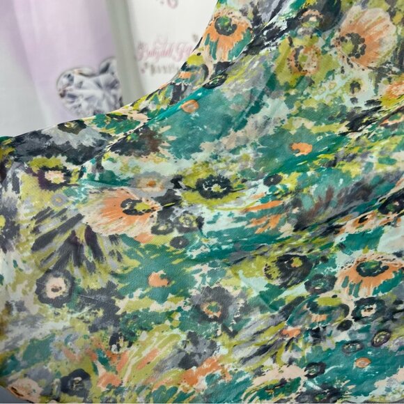 h.i.p. Tank top flowers rainbow style Multicolor Floral Tank Top - Picture 6 of 10